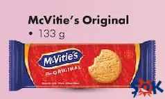 MCVİTİE'S ORİGİNAL BİSKÜVİ 133 G fiyat ve kampanya bilgisi